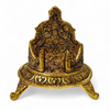 Achleshwar Laddu Gopal Handcrafted Singhasan in Antique Gold Finish