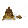 Achleshwar Laddu Gopal Handcrafted Singhasan in Antique Gold Finish