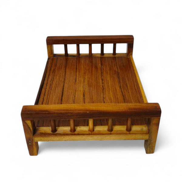 Achleshwar Laddu Gopal Sagwaan Wooden Charpai for Bal Gopal JI