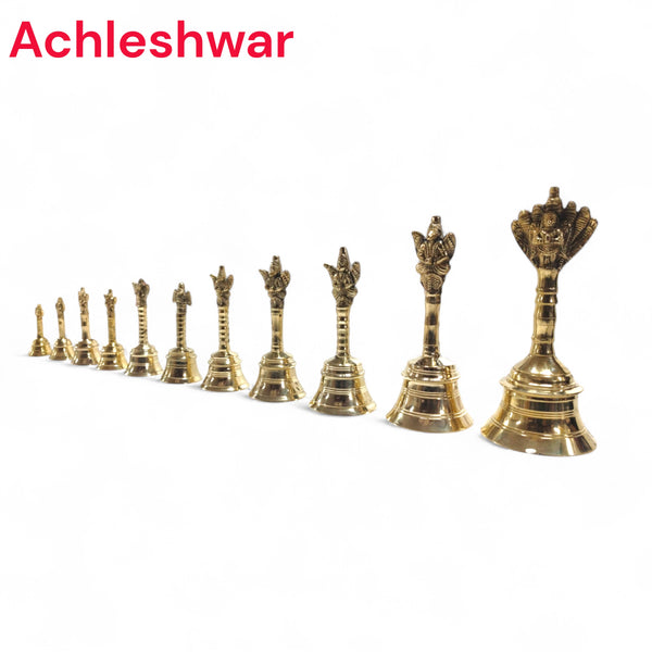 Achleshwar Pooja Garud Ghanti/Bell Pure Brass Garuda Ganti for Pooja Aarti