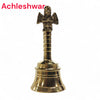Achleshwar Pooja Garud Ghanti/Bell Pure Brass Garuda Ganti for Pooja Aarti