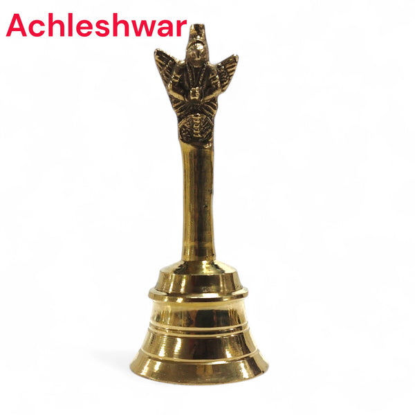 Achleshwar Pooja Garud Ghanti/Bell Pure Brass Garuda Ganti for Pooja Aarti