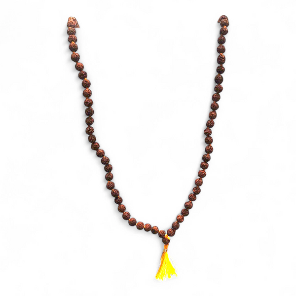 Rudraksha Mala (7mm) | 108+1 Beads | Authentic 5-Mukhi Sacred Seed Mala for Meditation & Daily Wear