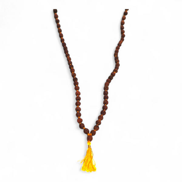 Rudraksha Mala (7mm) | 108+1 Beads | Authentic 5-Mukhi Sacred Seed Mala for Meditation & Daily Wear