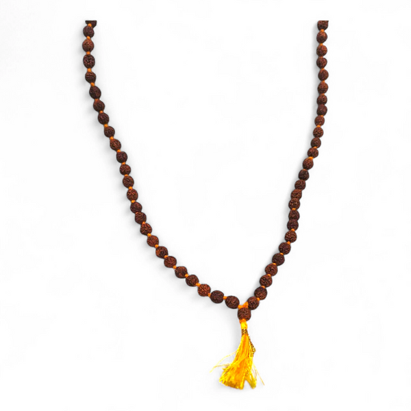 Rudraksha Mala (7mm) | 108+1 Beads | Authentic 5-Mukhi Sacred Seed Mala for Meditation & Daily Wear