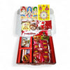 Achleshwar Diwali Lakshmi Puja Samagri Kit Box with 35 Items, Lakshmi Coin, Shri Yantra, Mahalakshmi Photo & Aarti Sangra Book