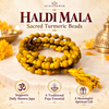 haldi mala for mantra jaap and meditation
