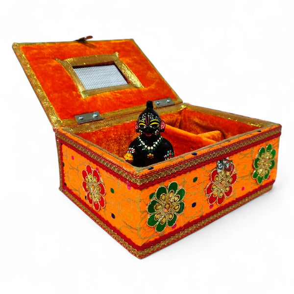 Premium Laddu Gopal storage box with velvet lining