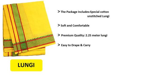 Yellow Color Dhoti - Achleshwar