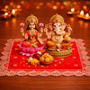 Red Pooja Chowki Cloth