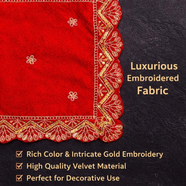 Square Embroidered Pooja Aasan