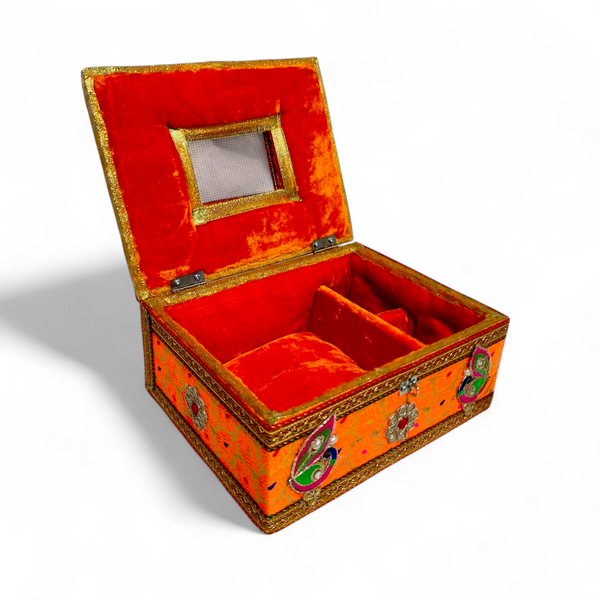 Velvet wooden Jhapi box for Laddu Gopal Ji accessories