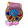 Miniature Laddu Gopal Purse | Radha Rani Purse Toy for Kanha Ji | Janmashtami, Radhaashtami Mandir Decor Accessory