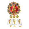 Laddu Gopal Jewellery Set – Mukut, Haar & Earrings Combo | Traditional Jewelry for Kanha Ji 6 no Size