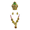 Laddu Gopal Jewellery Set – Mukut, Haar & Earrings Combo | Traditional Jewelry for Kanha Ji 6 no Size