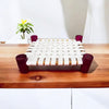 Achleshwar Wooden Palang with Traditional Nivar for Laddu Gopal – Handcrafted Bed for Thakurji Idol