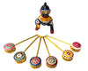 Small Metal GhughraToyfor Laddu Gopal Ji & Radha Krishna Ji | Miniature Decor for God Idols