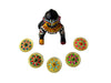 Small Metal ChakriToyfor Laddu Gopal Ji & Radha Krishna Ji | Miniature Decor for God Idols