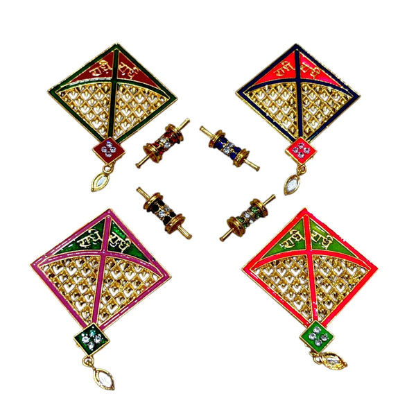 Miniature Kite Toy for Laddu Gopal | Small Accessory for Bal Gopal Idol | Handmade Kite Prop for Krishna Idol Decor (Copy) - Achleshwar