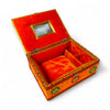 Wooden velvet Jhapi for Krishna Ji poshak and jewellery storage