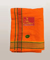 Pure cotton special dhoti set Orange/bhagwa colour along angvastra - Achleshwar