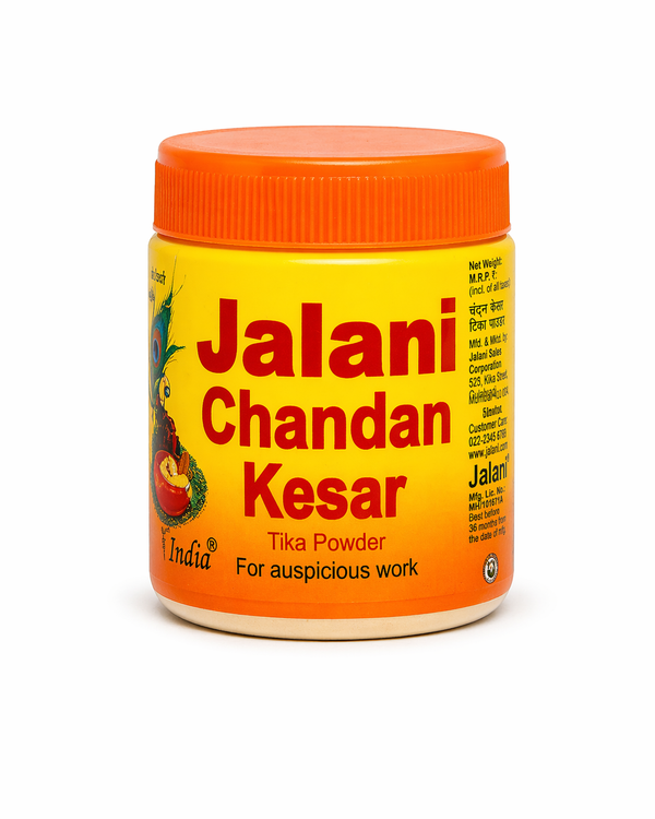 Jalani Chandan Kesar Tika Powder 50gm for Pooja and Rituals