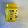 Action Abeer kumkum powder jar, yellow lid and side/back label