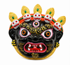 Metal Black & Gold Bhoot Face Mask Nazar Battu for Home Protection