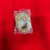 Gold-tone idol bangles decoration set with beadwork, inside clear plastic pouch