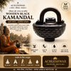 Achleshwar Handcrafted Black Wooden Kamandal | Traditional Hindu Kamandalu for Pooja, Temple Decor & Spiritual Gift