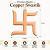 Pure Copper Swastik for Door Entrance | Auspicious Swastik Symbol (卐) for Good Luck, Vastu, Prosperity & Positive Energy