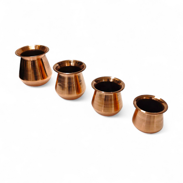 Achleshwar 100% Pure Copper Lota Kalash For Pooja & Drinking Water.