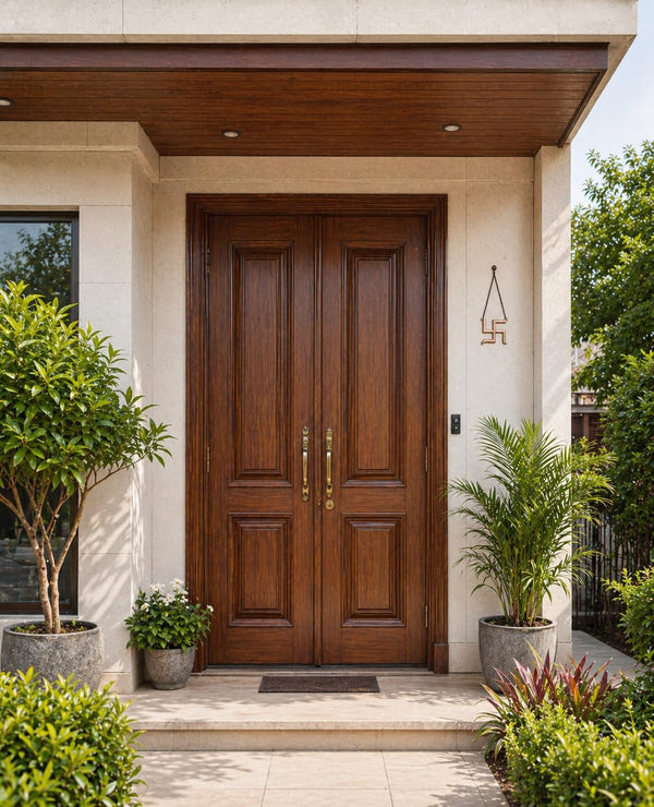 Pure Copper Swastik for Door Entrance | Auspicious Swastik Symbol (卐) for Good Luck, Vastu, Prosperity & Positive Energy