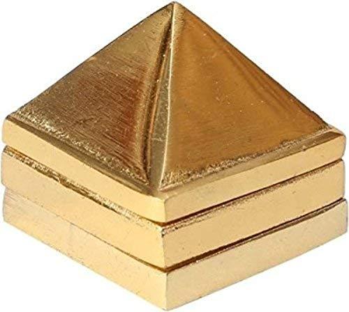 Golden Three Layer Vastu Metal Pyramid (1 Pcs) - Achleshwar