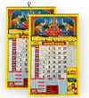 2025 Hindu panchang wall calendar set with goddess and date grid, colorful cover