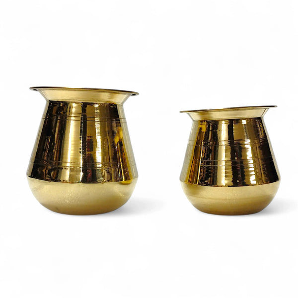 Pure Brass Lota Kalash For Puja And Drinking Water. - Achleshwar