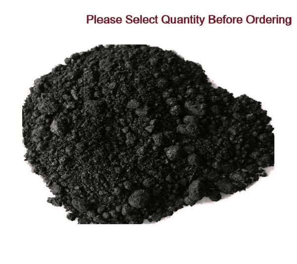 Black incense powder heap