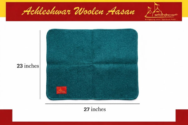 Green Woolen Pooja Aasan