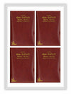 Geetapress Dainandini Diary 2024 cover with maroon leather-look design and gold text