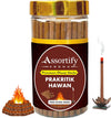 Prakartik Hawan Dhoop Sticks Box|Bamboless||100gm Jar Packaging | Less Smoke|
