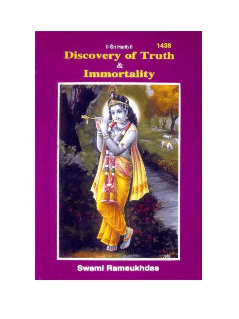 Book cover: Discovery of Truth & Immortality 1438 with Swami Ramsukhdas