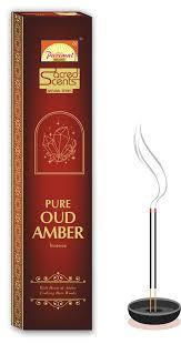 Parimal Pure Amber Oudh Dhoop Sticks – Bamboo Incense for Pooja & Meditation – Achleshwar - Achleshwar
