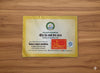 Hindu panchang calendar booklet cover with logos and printed title text