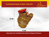 Woven clay jhari pot, approx 6 cm height and 4 cm width