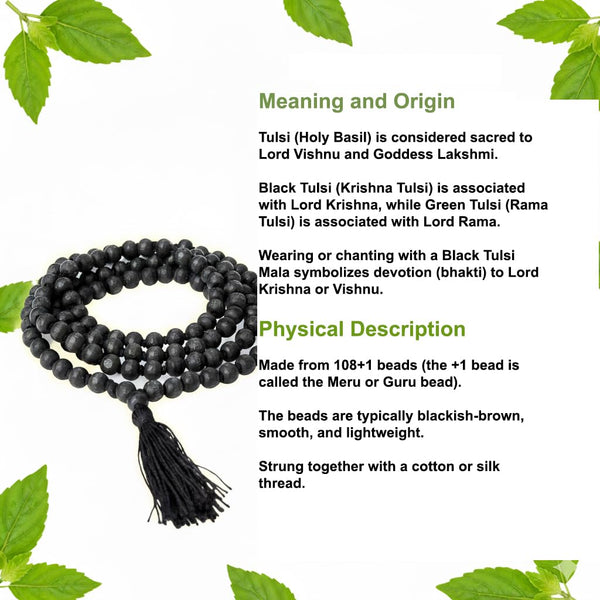 meditation mala tulsi beads