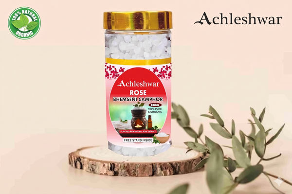 organic green camphor bhimseni kapur jar