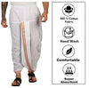 Readymade Dhoti Khadi Mix Cotton White Colour - Achleshwar