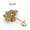 Brass Panch Aarti Diya | 5-Face Jyoti Diya for Puja, Temple & Mahaaarti