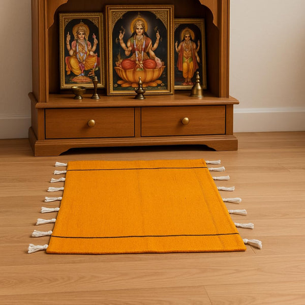 small pooja aasan wool hand knitted