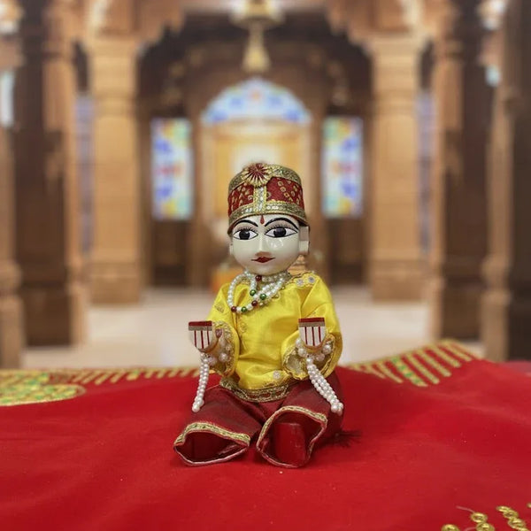 Gangour Kanu Ji Bhaya Ji Idol Set | Traditional Rajasthani Handmade Murti for Pooja - Achleshwar